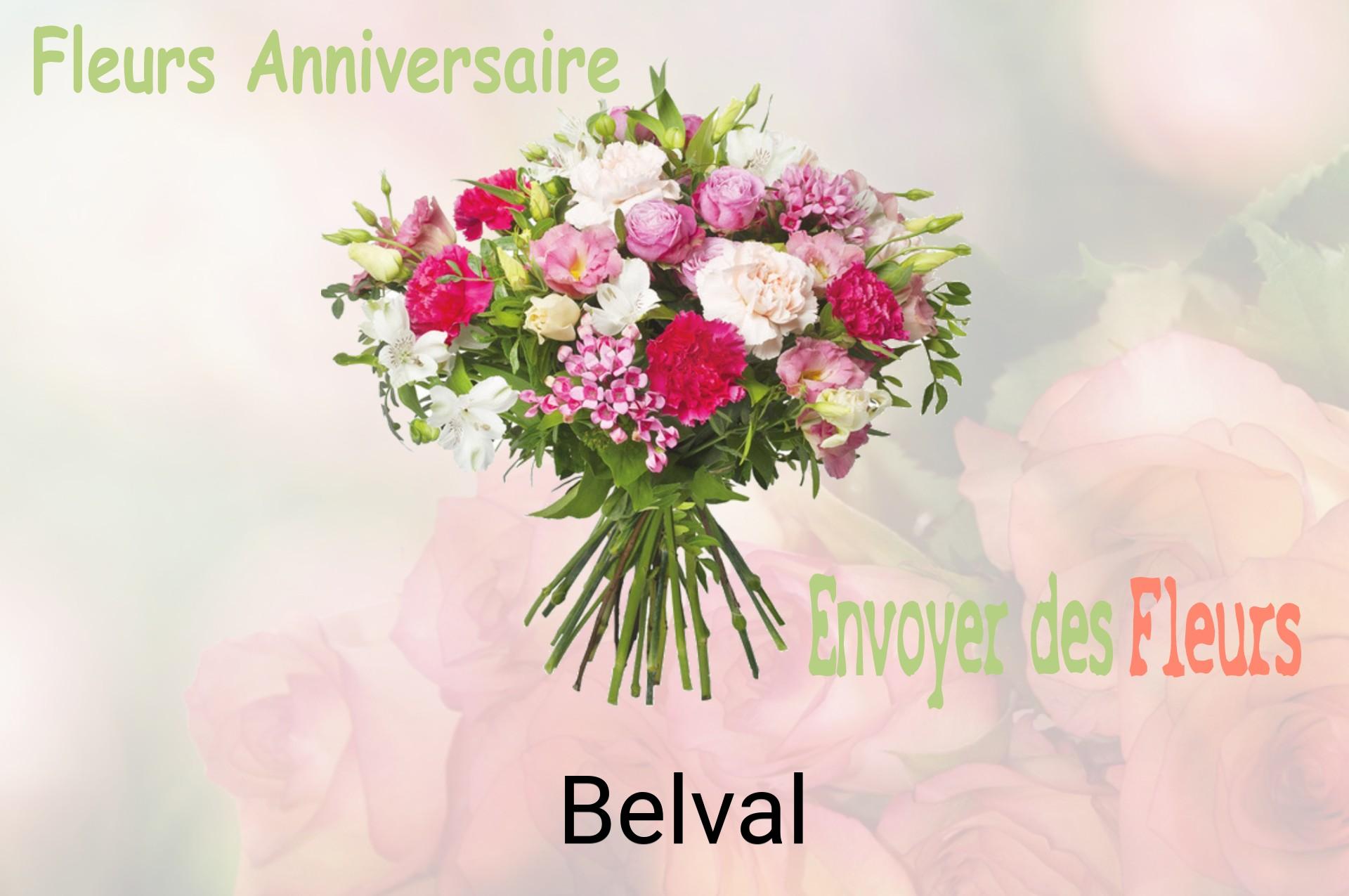 Bouquet de fleurs d’anniversaire livré à Belval
