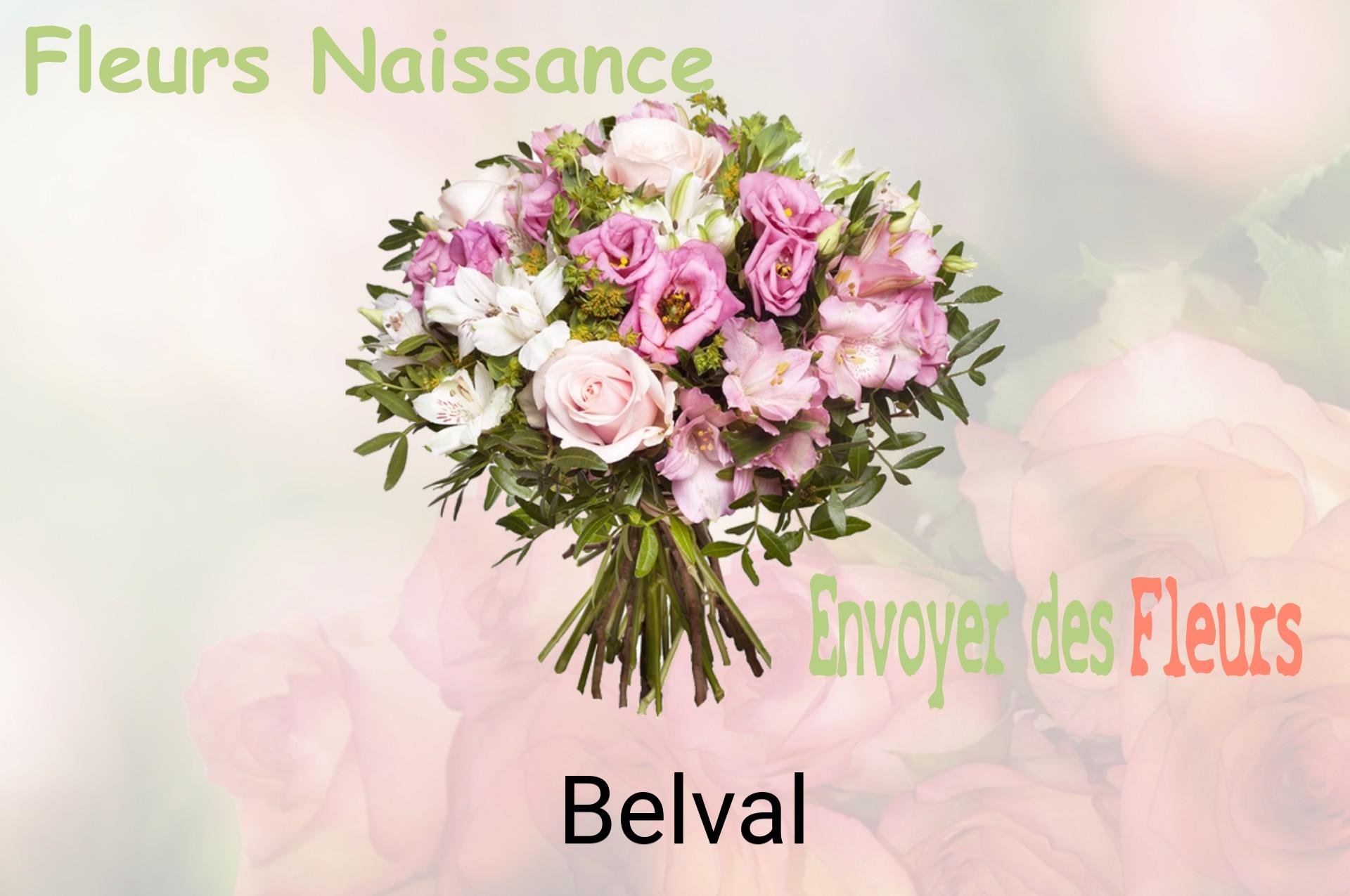 Bouquet de fleurs de naissance livré à Belval
